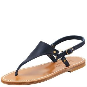 K. Jacques Triton Slingback Flat Thong Sandal